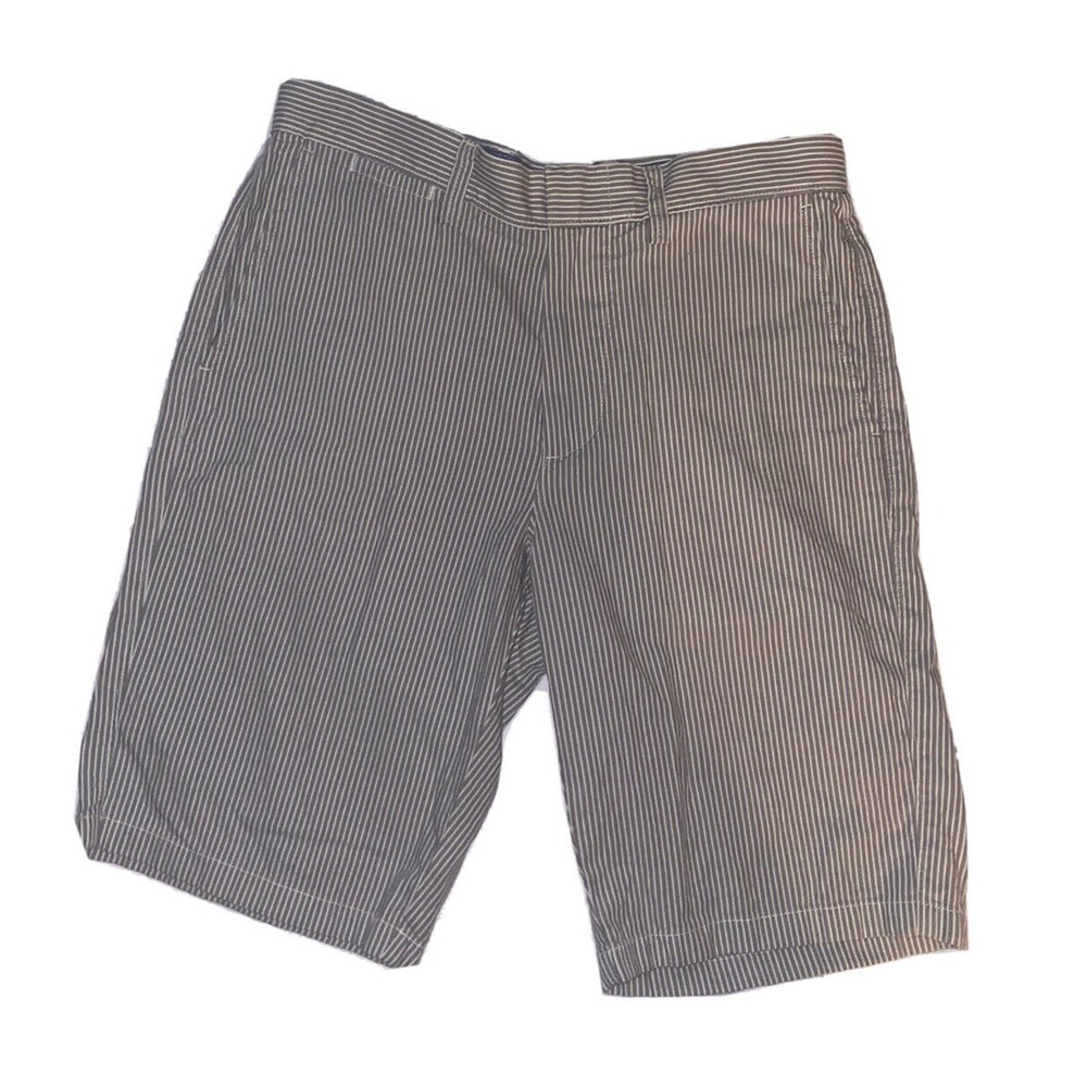 J Crew Mens Pinstripe Club‎ Shorts Size 29 E7827 Blue White